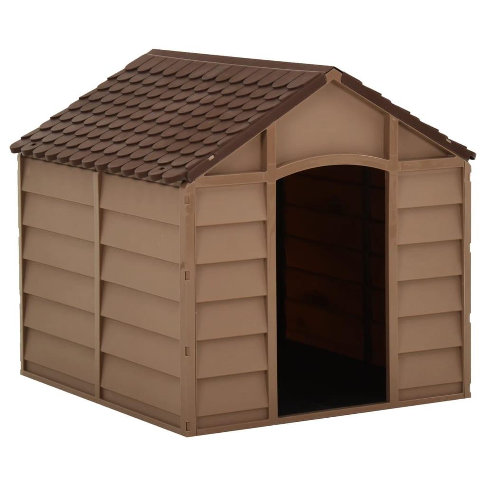 Voir la diapositive 1 : VIDAXL Niche pour chiens Marron 71x71,5x68 cm PP