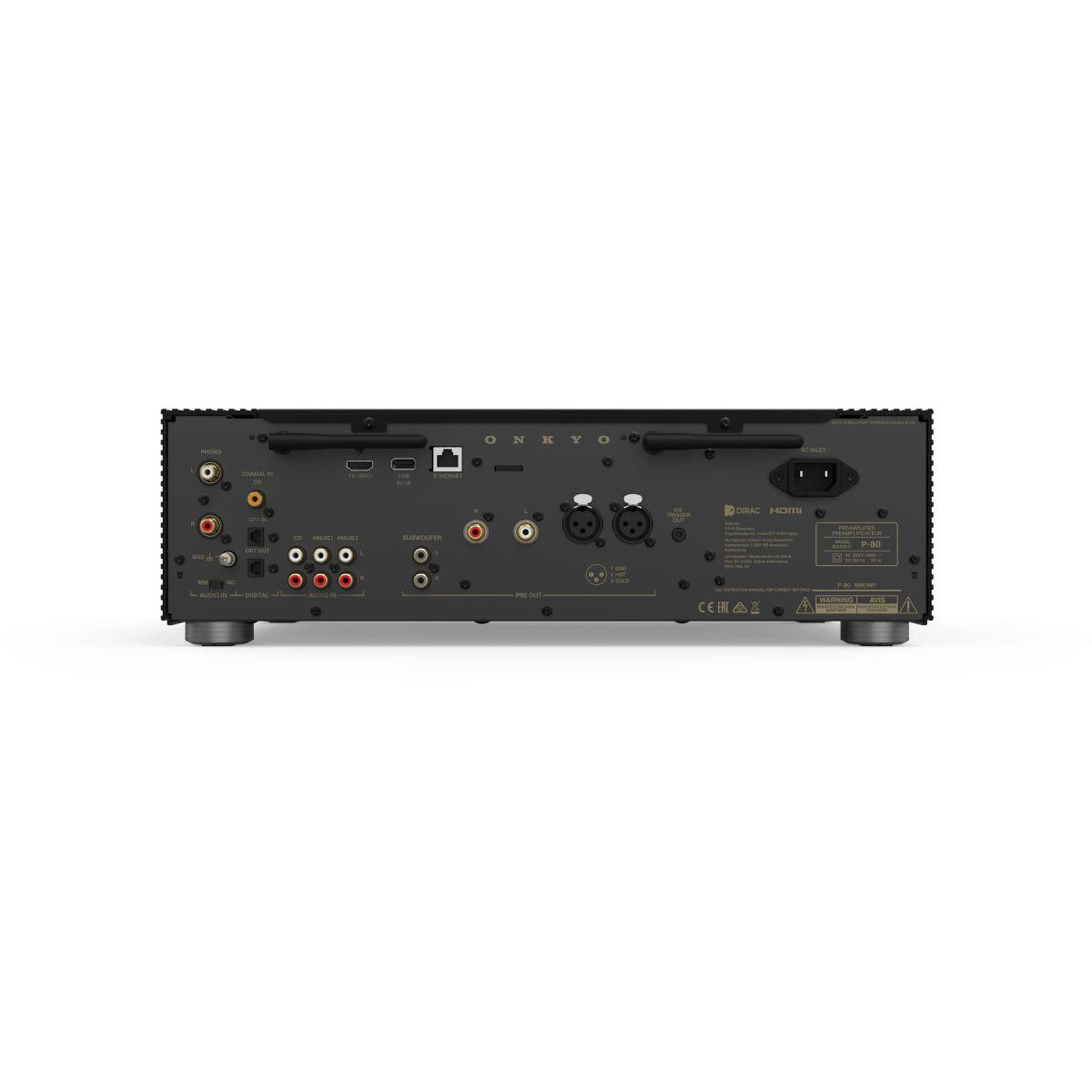 Voir la diapositive 5 : Onkyo Préampli HiFi P80BMMM