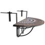 Voir la diapositive 3 : VIDAXL Table suspendue de balcon Terre cuite et blanc Mosaïque