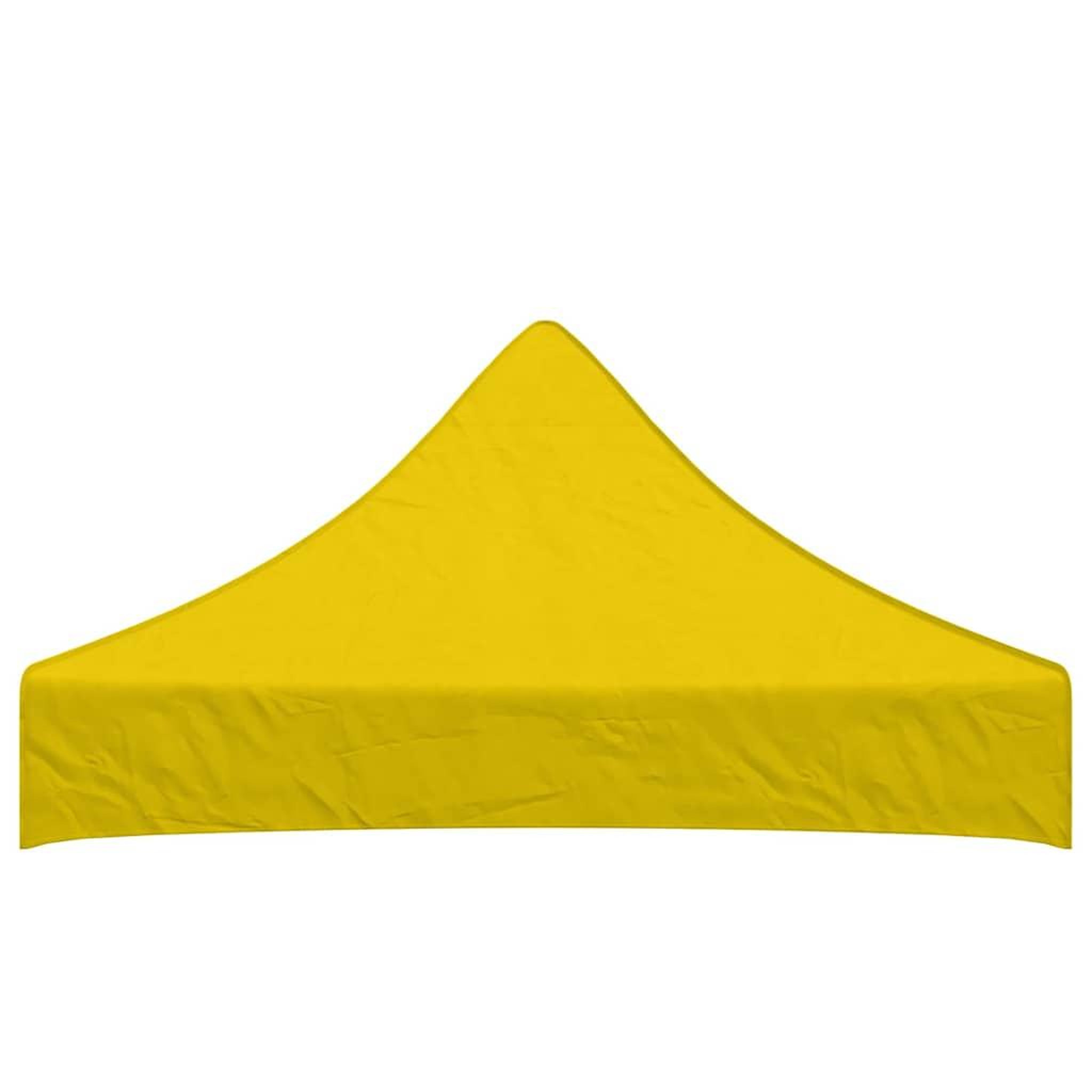 Voir la diapositive 4 : VIDAXL Toit de tente de reception 2x2 m Jaune 270 g/m^2