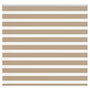 Voir la diapositive 1 : VIDAXL Store zebre marron sable largeur du tissu 155,9 cm polyester