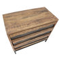 Voir la diapositive 5 : Paris Prix Commode 3 Tiroirs en Bois  Yellowstone  88cm Marron