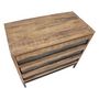 Voir la diapositive 5 : Paris Prix Commode 3 Tiroirs en Bois  Yellowstone  88cm Marron