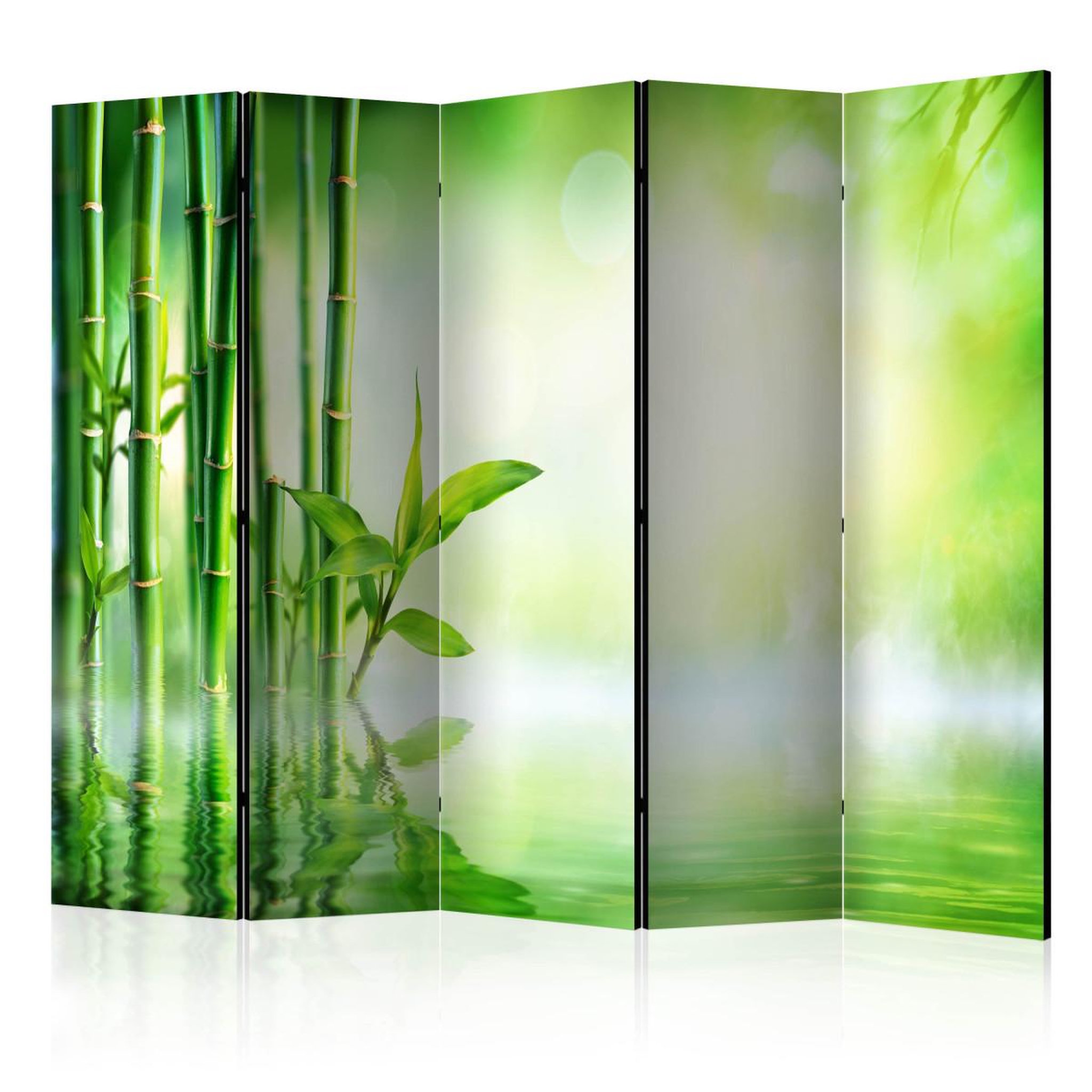 Paris Prix Paravent 5 volets  green bamboo  172x225cm