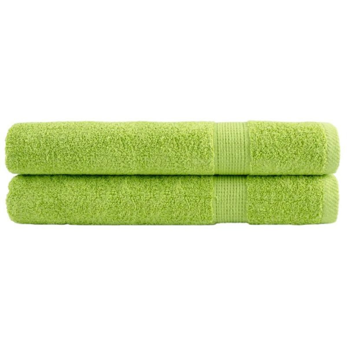 VIDAXL Serviettes de qualité supérieure SOLUND 2 pcs vert pomme