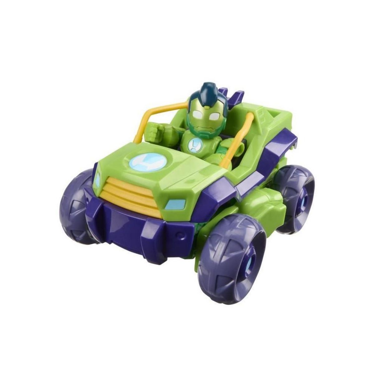 HASBRO Iron Hulk armure mecha et véhicule 2-en-1, Marvel Iron Man and his Awesome Friends, des 4 ans