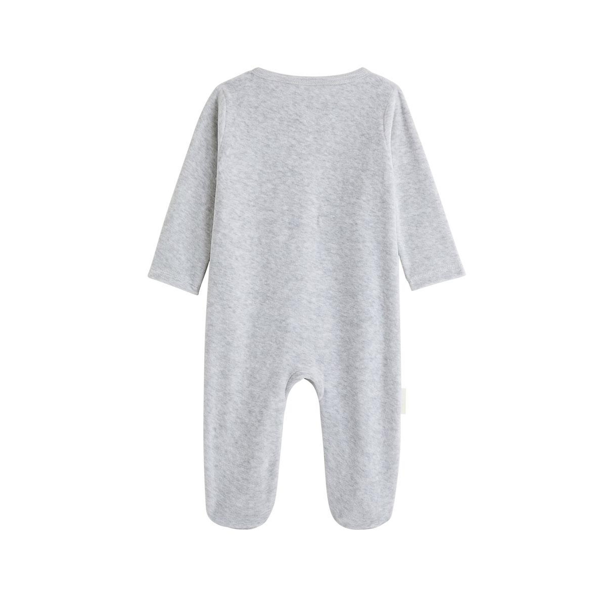 Voir la diapositive 2 : PETIT BEGUIN Pyjama bébé en velours ebana