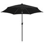 Voir la diapositive 3 : VIDAXL Parasol de jardin avec lumieres LED et mat en aluminium noir