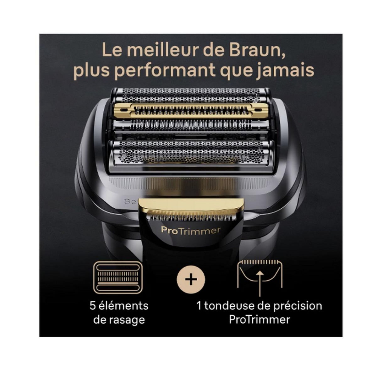 BRAUN Rasoir électrique rechargeable étanche - 9515S
