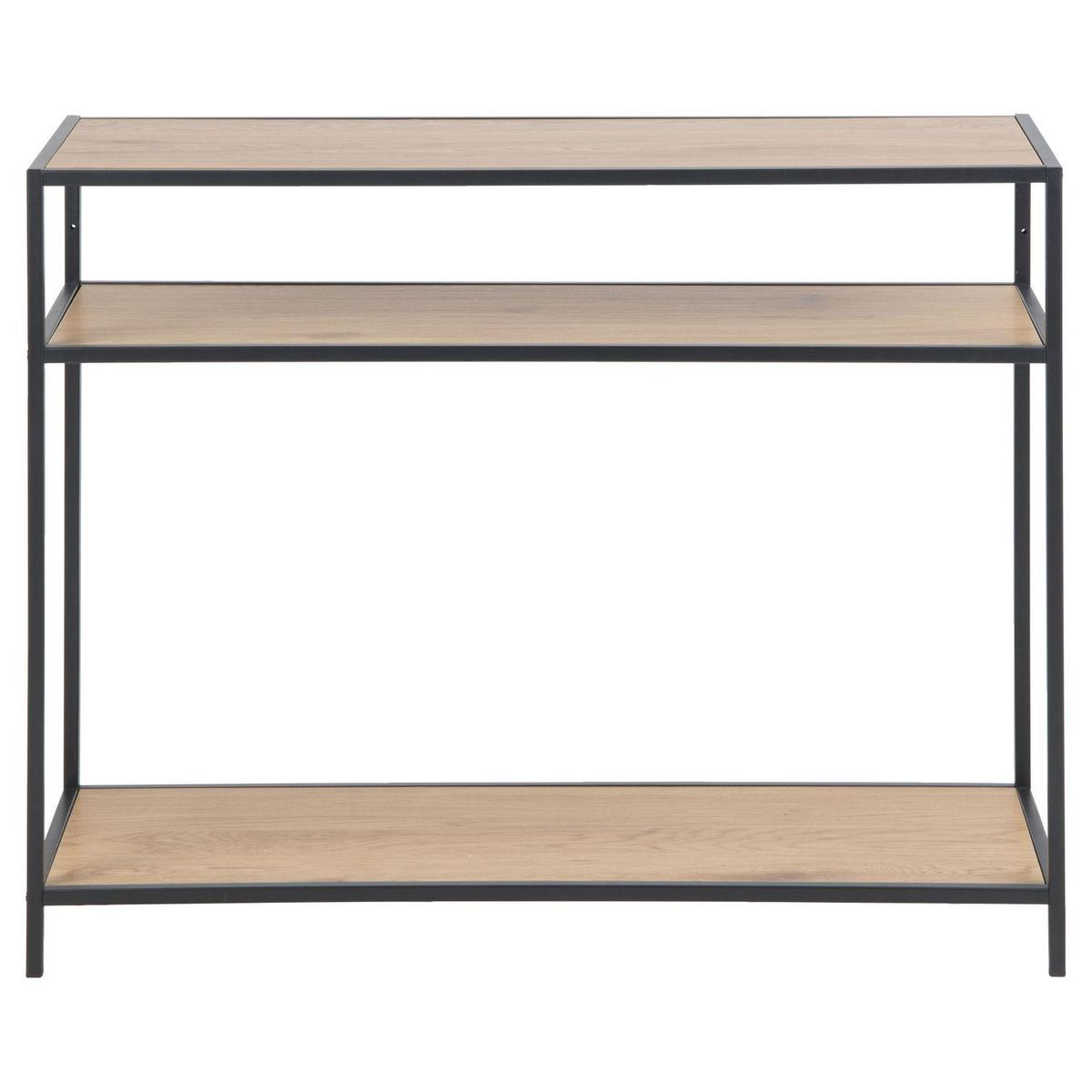 TOILINUX Console Sireine 3 étages en MDF et Métal - Noir