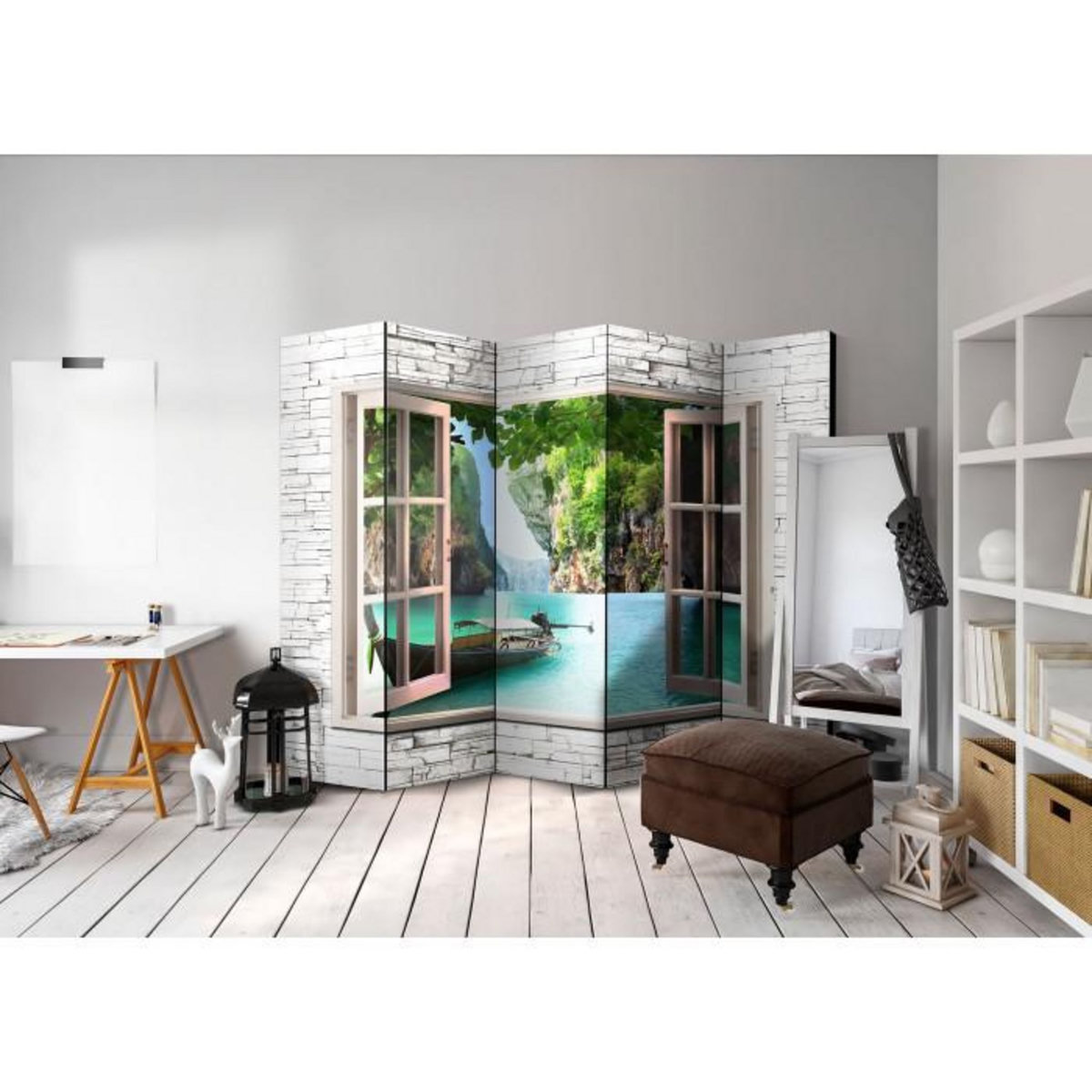 Paris Prix Paravent 5 Volets  Thai Paradise  172x225cm