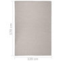 Voir la diapositive 6 : VIDAXL Tapis a tissage plat d'exterieur 120x170 cm Taupe