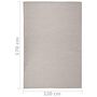 Voir la diapositive 6 : VIDAXL Tapis a tissage plat d'exterieur 120x170 cm Taupe