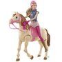 MATTEL Poupée Barbie Hop à cheval