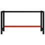 Voir la diapositive 2 : VIDAXL Cadre de banc de travail Metal 150x57x79 cm Noir et rouge