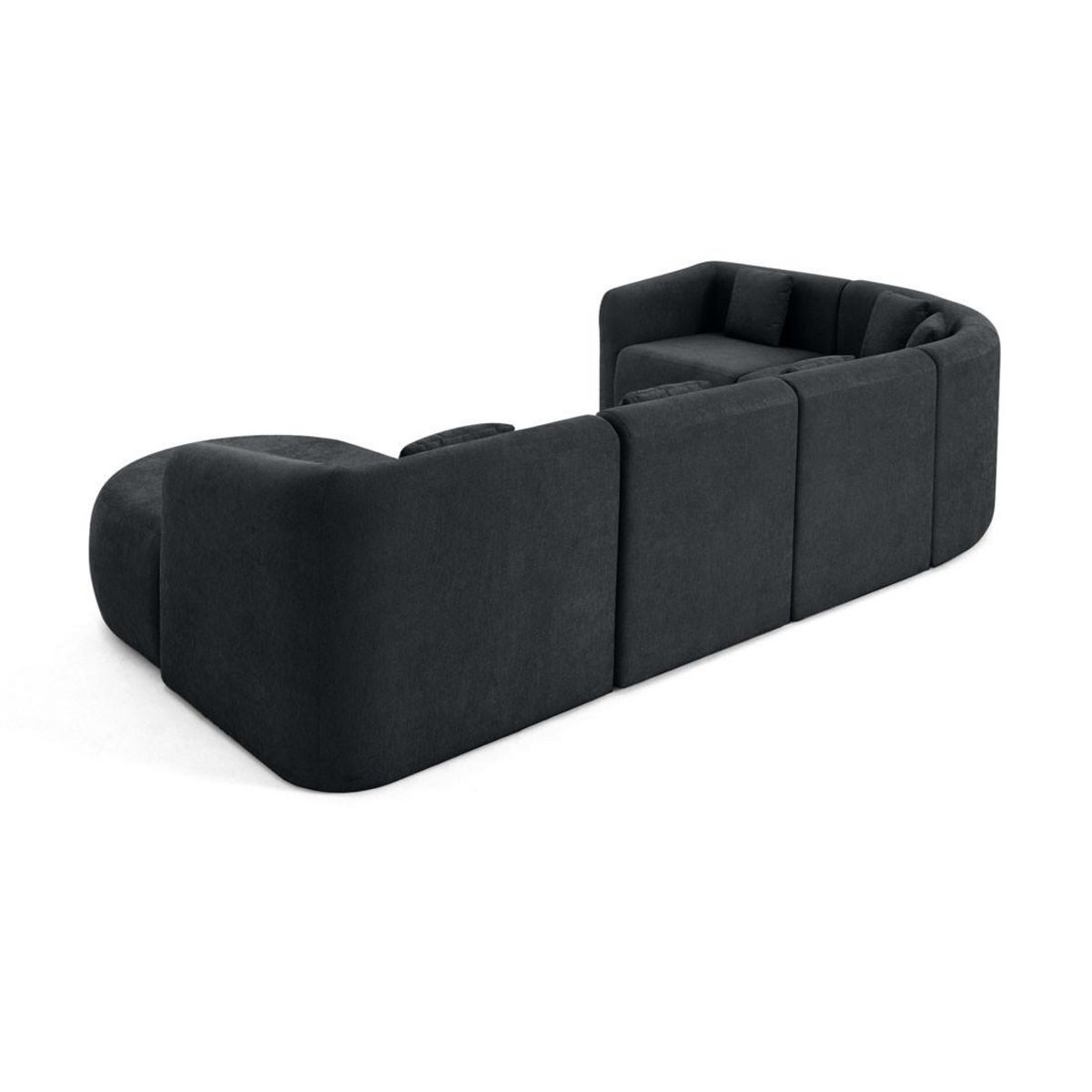 LISA DESIGN Ikare - canapé modulable d'angle droit - 6 places - en tissu