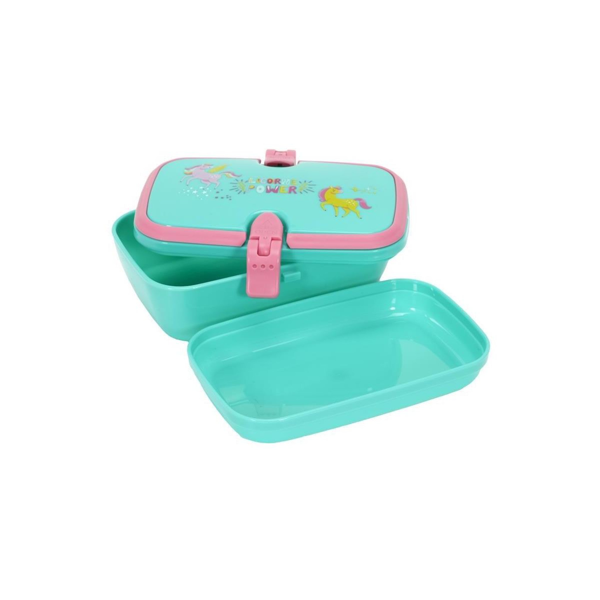 COOK CONCEPT Lunch Box pour Enfant  Licorne  16cm Bleu