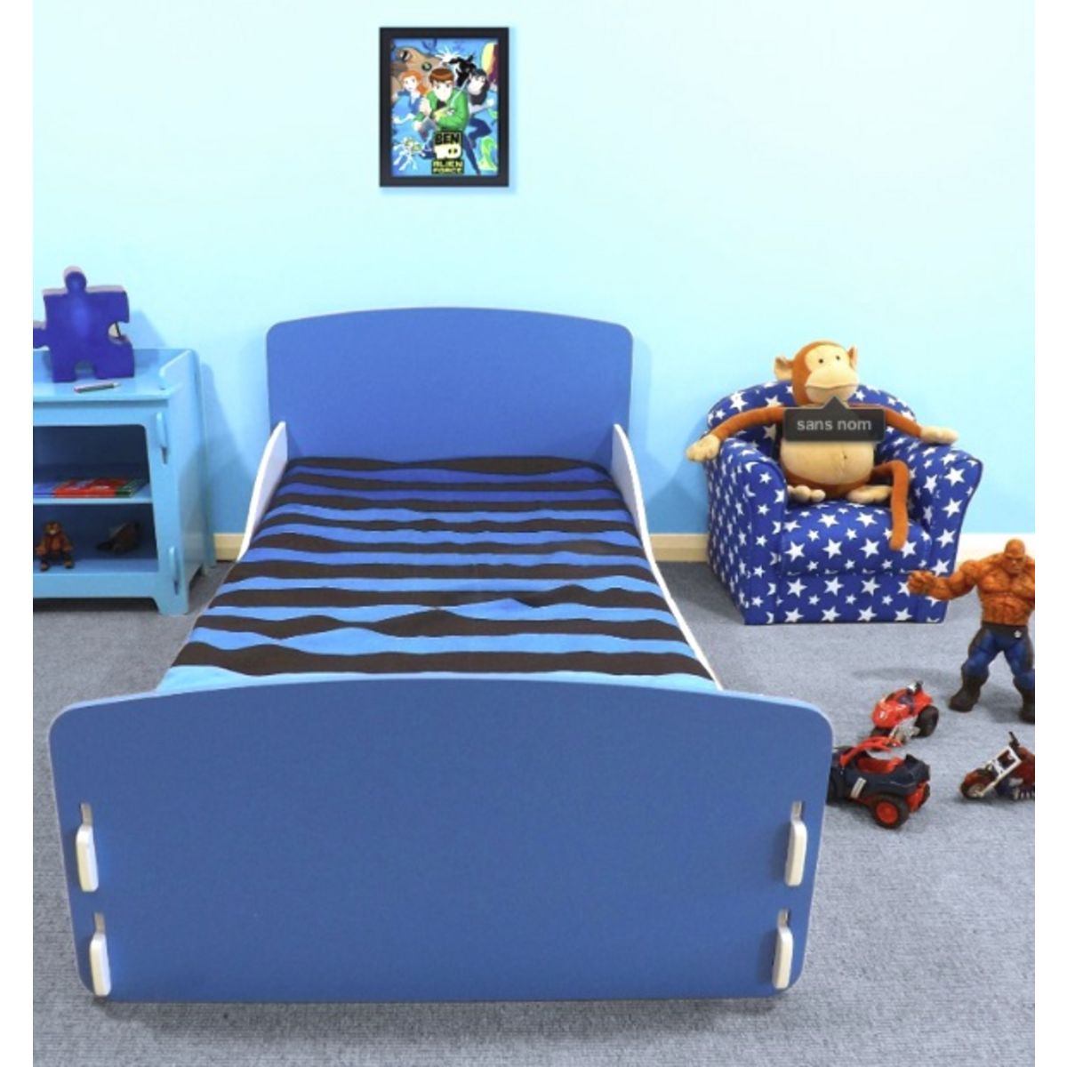 Lit enfant EASY montage facile avec sommier 70x140