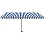 Voir la diapositive 3 : VIDAXL Auvent automatique sur pied 400x350 cm Bleu/Blanc