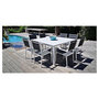 Voir la diapositive 3 : GIvex Salon de jardin - 8 places - Aluminium - Blanc - MANUELA