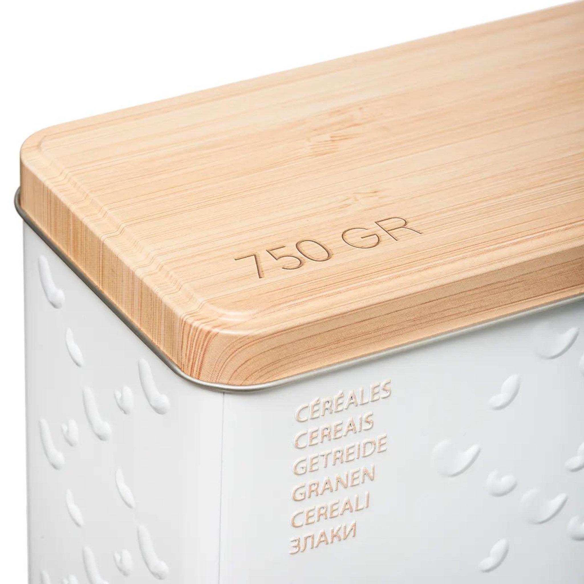 Voir la diapositive 3 : FIVE Boîte à céréales  scandi  24cm blanc