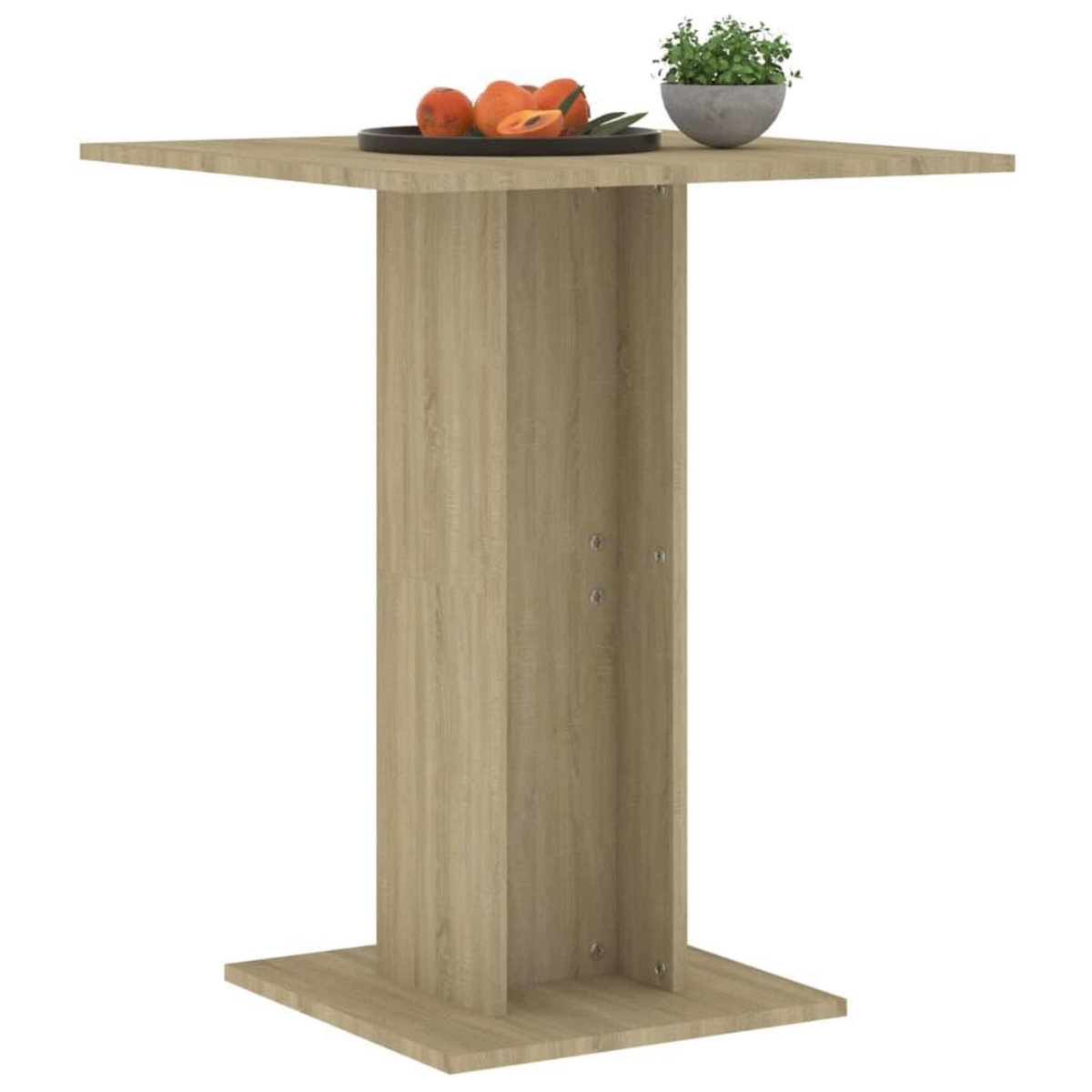 VIDAXL Table de bistro Chene sonoma 60x60x75 cm Bois d'ingenierie