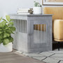 Voir la diapositive 1 : VIDAXL Meuble de cage pour chiens gris beton 55x75x65 cm