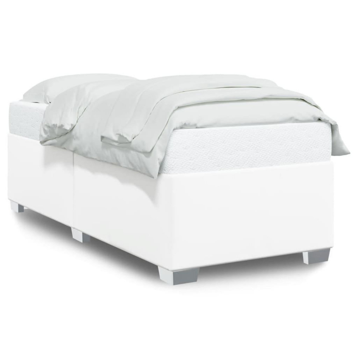 VIDAXL Cadre de lit sans matelas blanc 90x190 cm similicuir