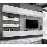 Paris Prix Ensemble Meuble TV Mural  Fly I1  320cm Blanc