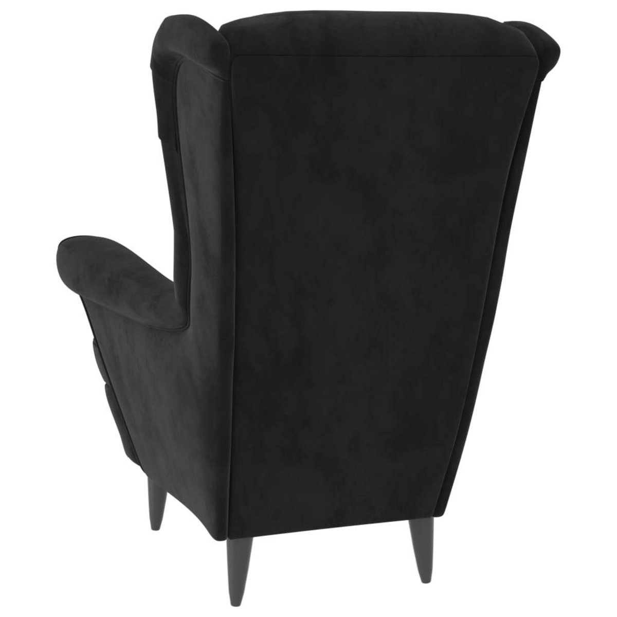 VIDAXL Fauteuil noir velours