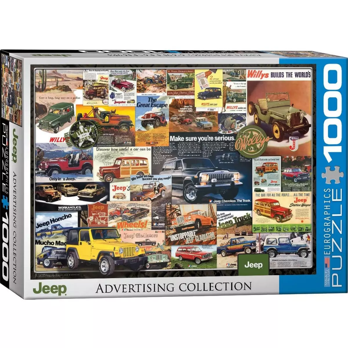 Eurographics Puzzle 1000 pièces : Collection des publicités : Jeep