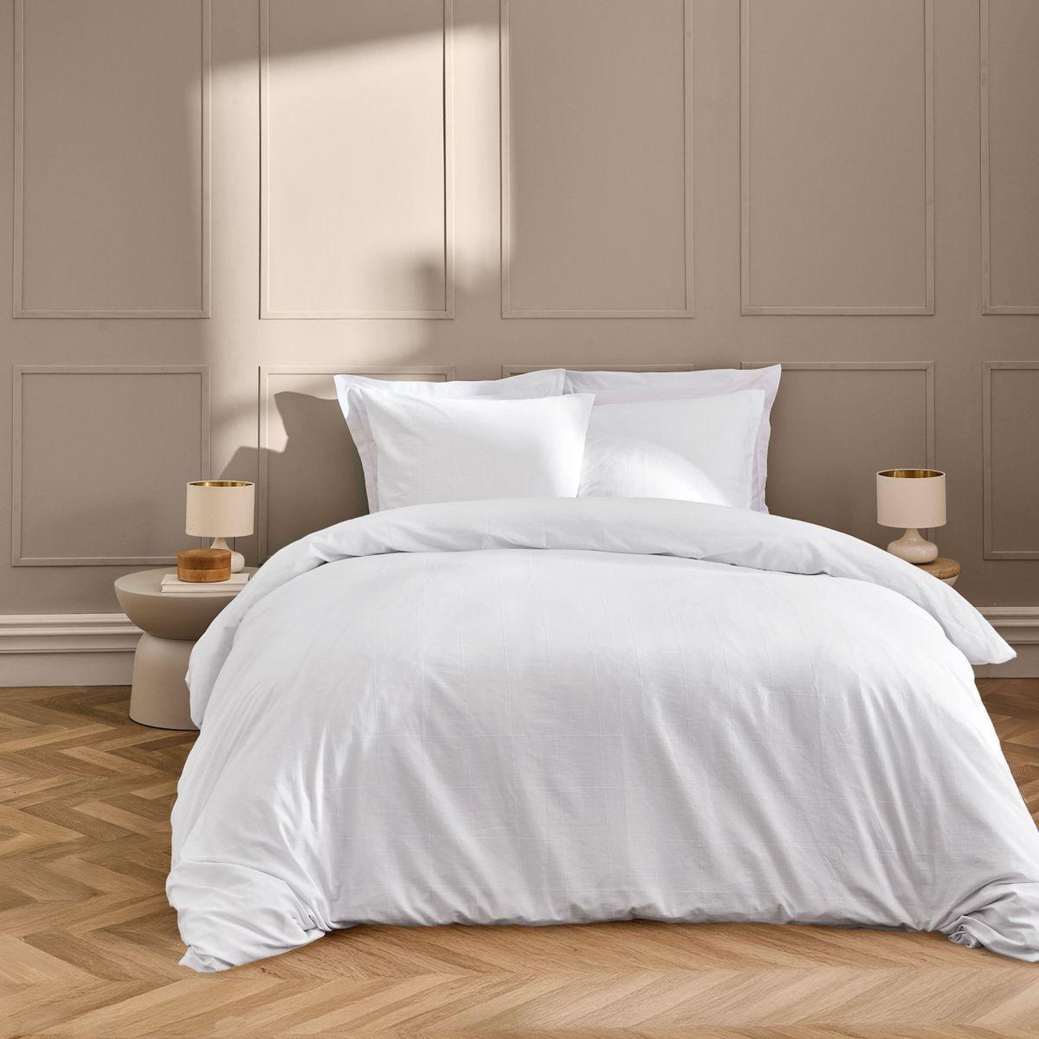 Douceur d'Intérieur Parure de lit 3 pièces  linella  240x220cm blanc