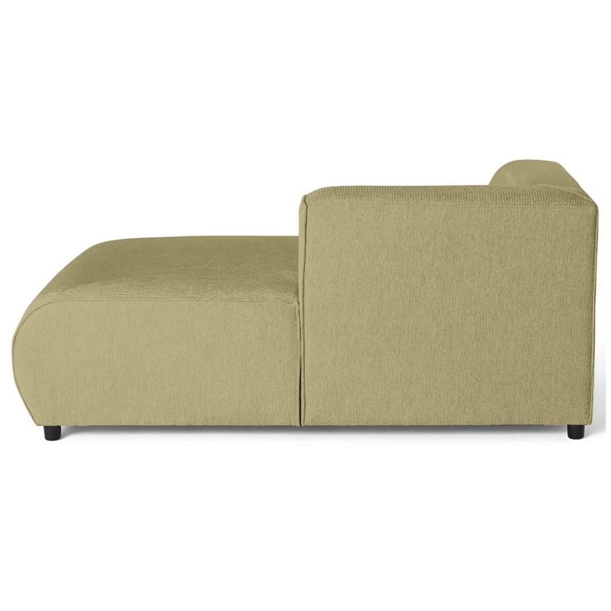 LISA DESIGN Suaro - module d'assise méridienne droit en tissu texturé