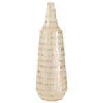 Paris Prix Vase Design en Bambou  Mosaïque  70cm Beige