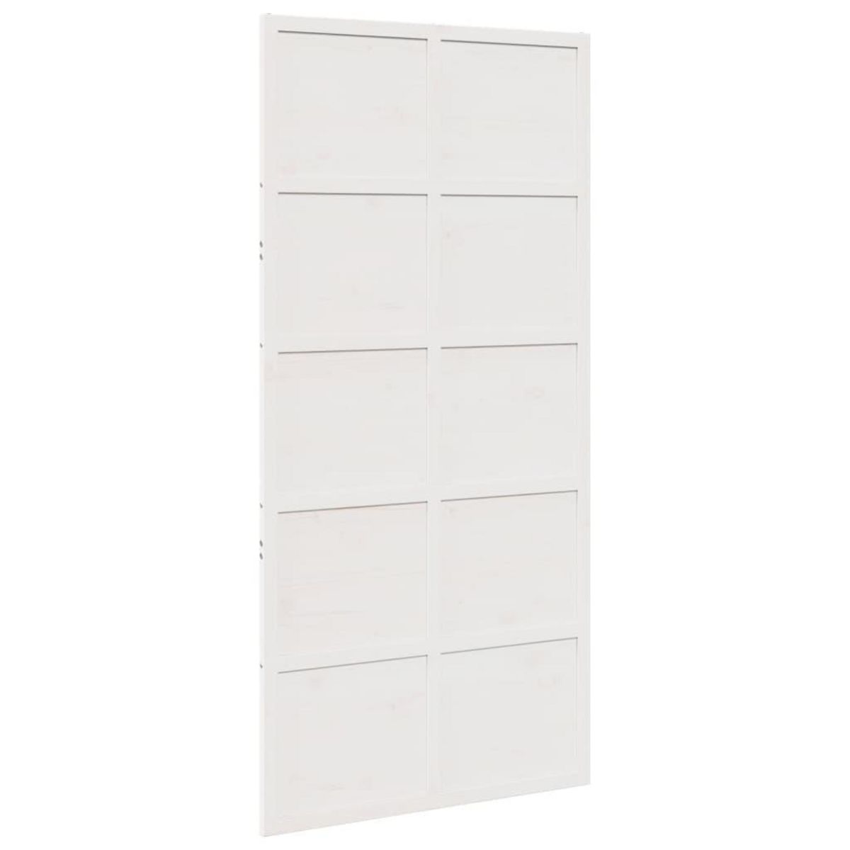 VIDAXL Porte de grange blanc 100x208 cm bois massif de pin