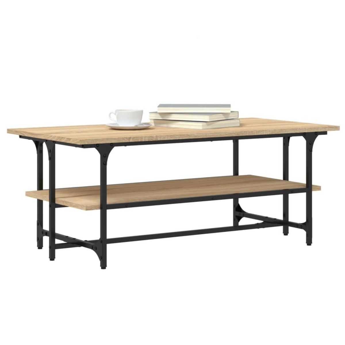 VIDAXL Table basse Chene sonoma 100x50x40 cm Bois d'ingenierie