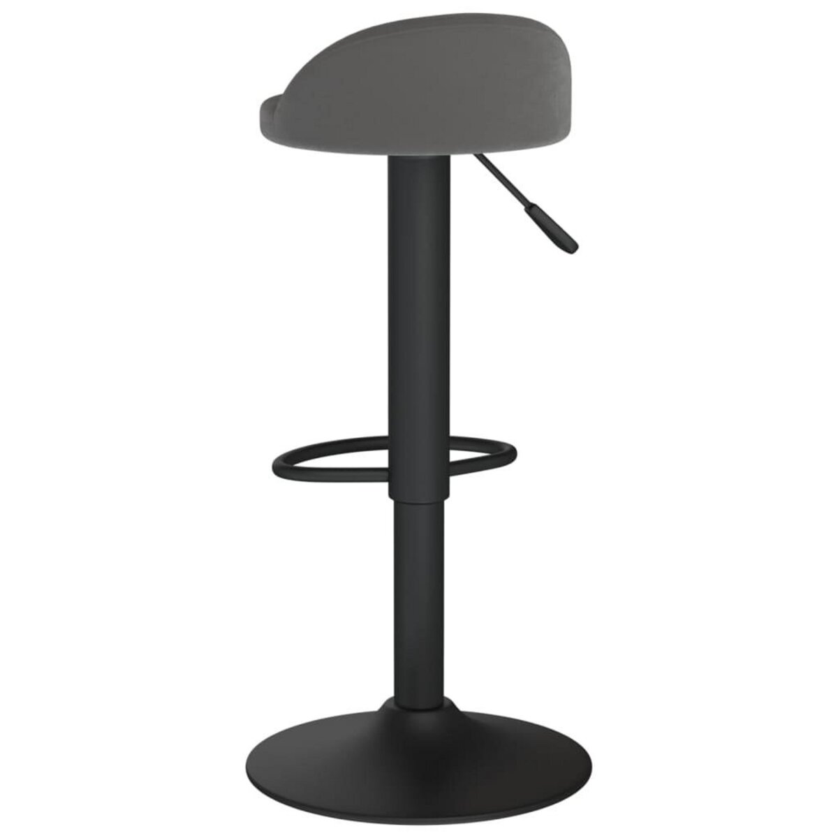 VIDAXL Tabouret de bar Gris fonce Velours