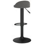 Voir la diapositive 5 : VIDAXL Tabouret de bar Gris fonce Velours