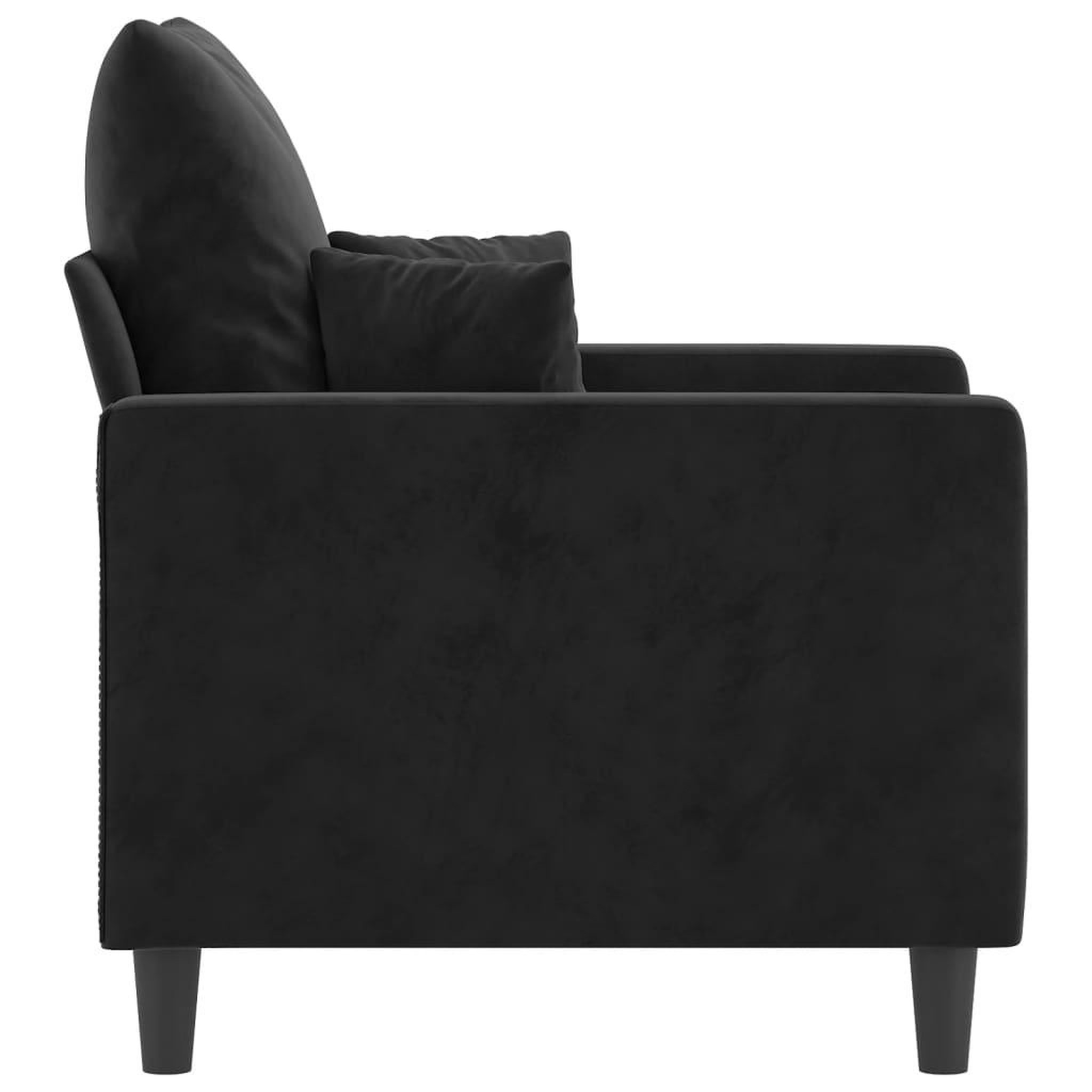 Voir la diapositive 4 : VIDAXL Fauteuil Noir 60 cm Velours