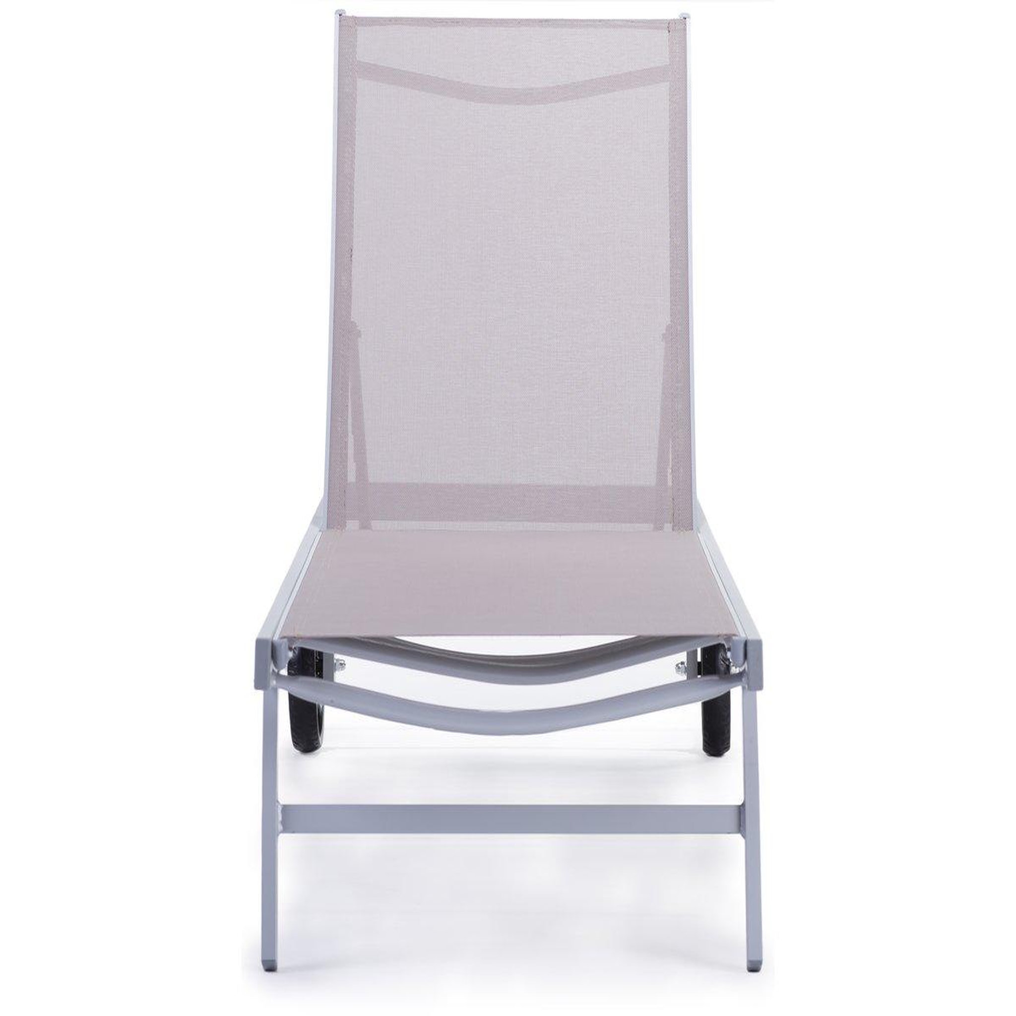 Voir la diapositive 4 : Habitat et Jardin Bain de soleil en aluminium et textilène  Bella  - Phoenix - Taupe - Lot de 2