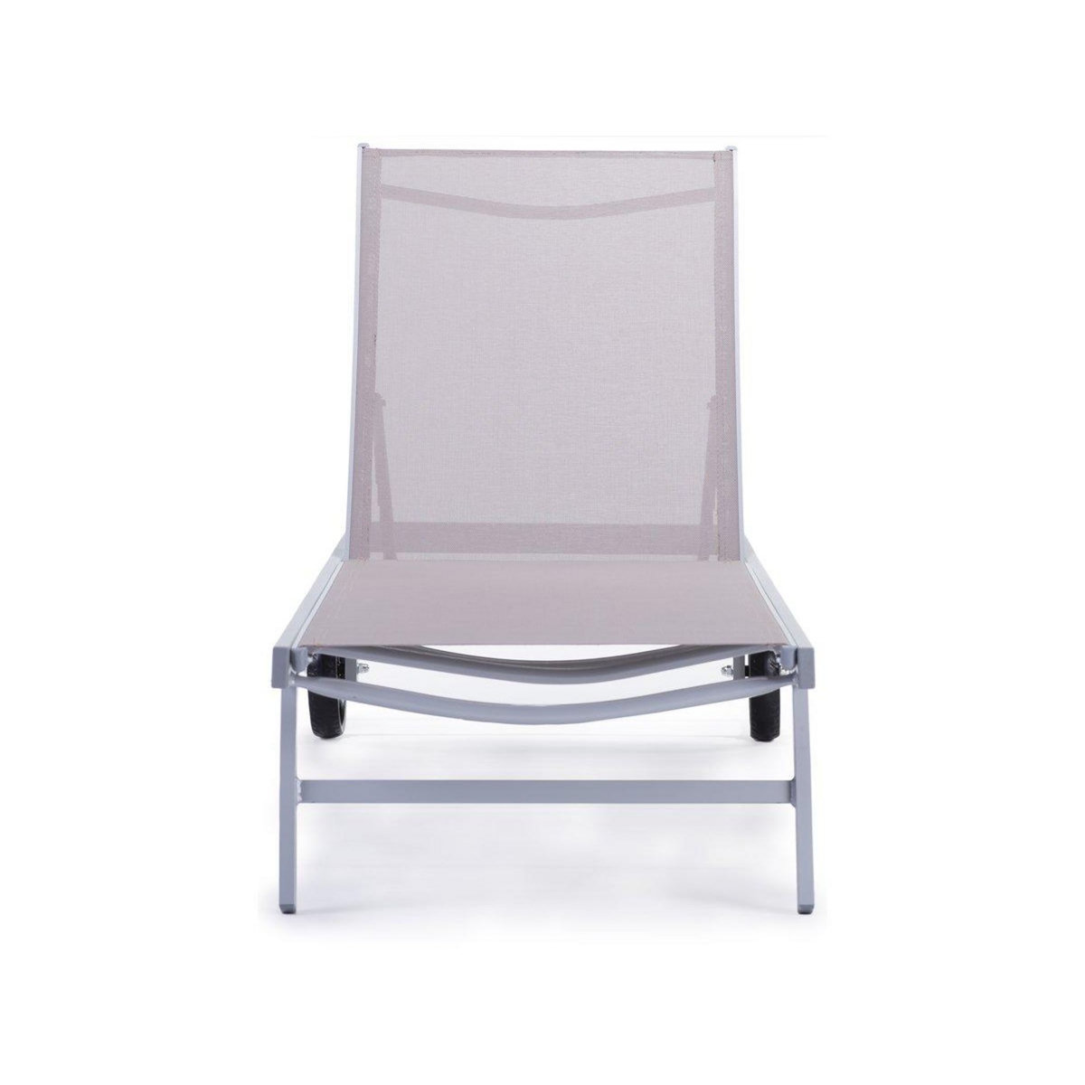 Habitat et Jardin Bain de soleil en aluminium et textilène  Bella  - Phoenix - Taupe - Lot de 2