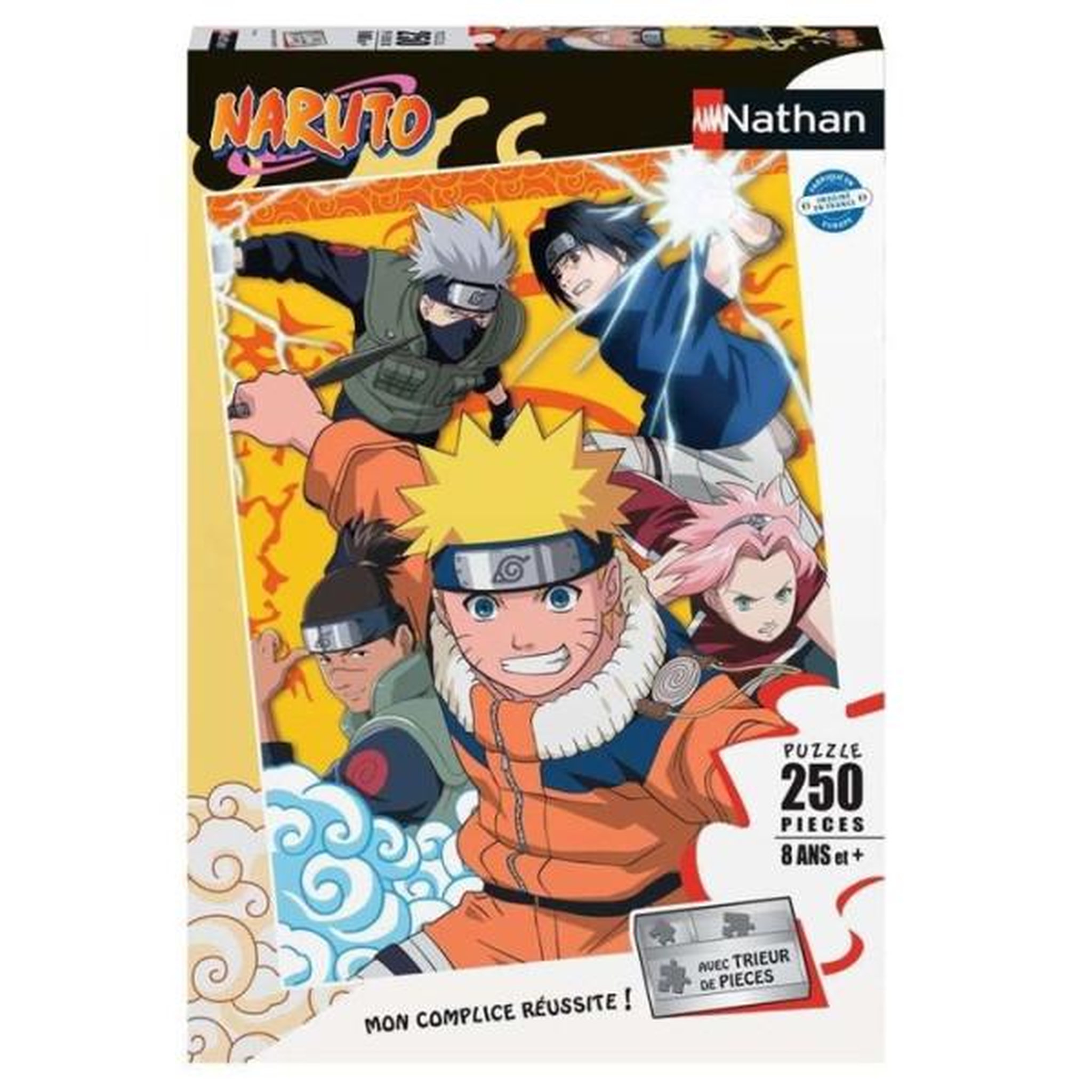 Voir la diapositive 2 : Nathan Puzzle 250 pièces Naruto - école des ninjas - puzzle enfant - Nathan
