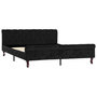 Voir la diapositive 2 : VIDAXL Cadre de lit sans matelas noir velours 160x200 cm