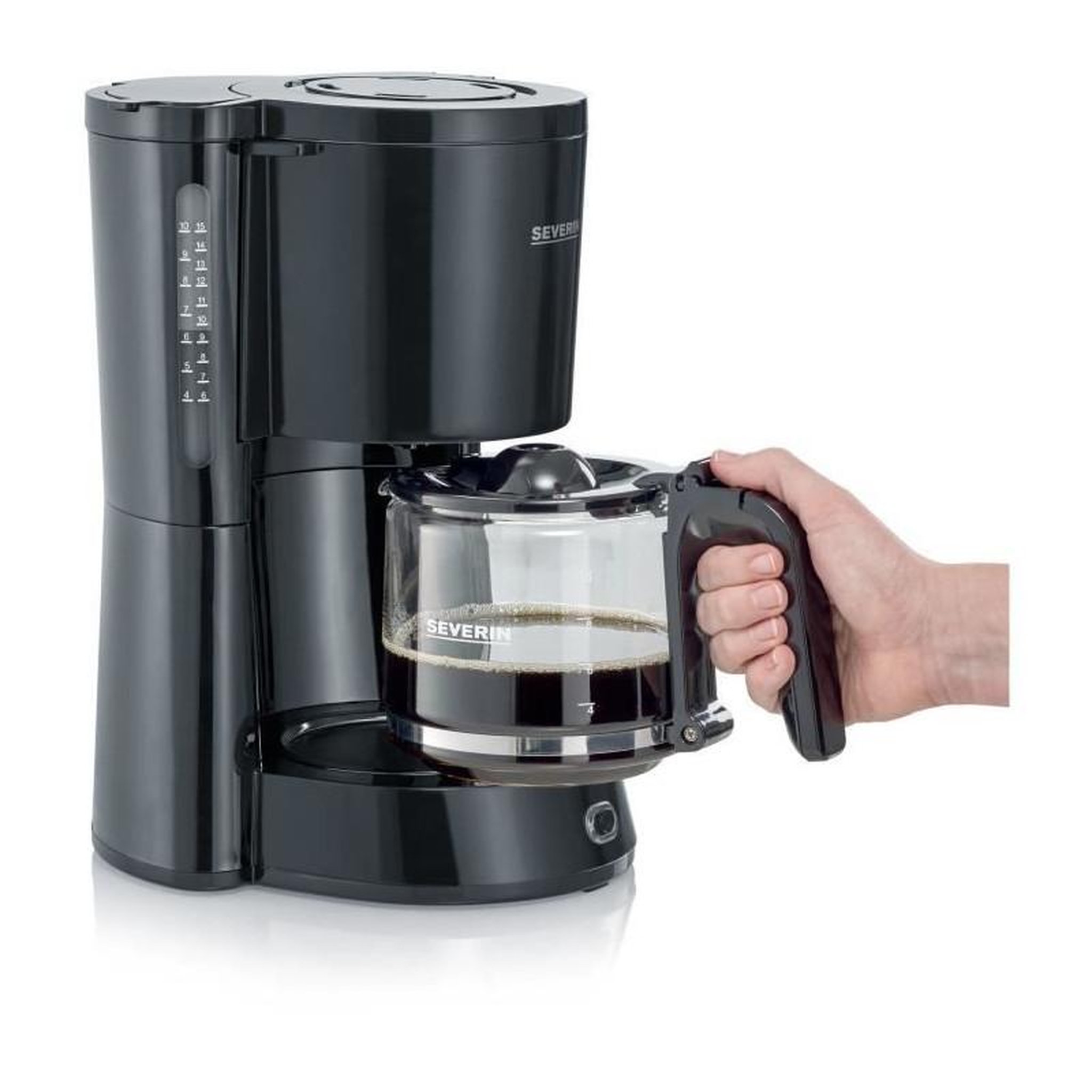 SEVERIN SEVERIN KA4815 Cafetiere Filtre Type - Noir - 1000 W - 1,4 L - Jusqu'a 10 tasses