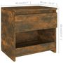 Voir la diapositive 6 : VIDAXL Table de chevet Chene fume 40x30x39 cm Bois d'ingenierie