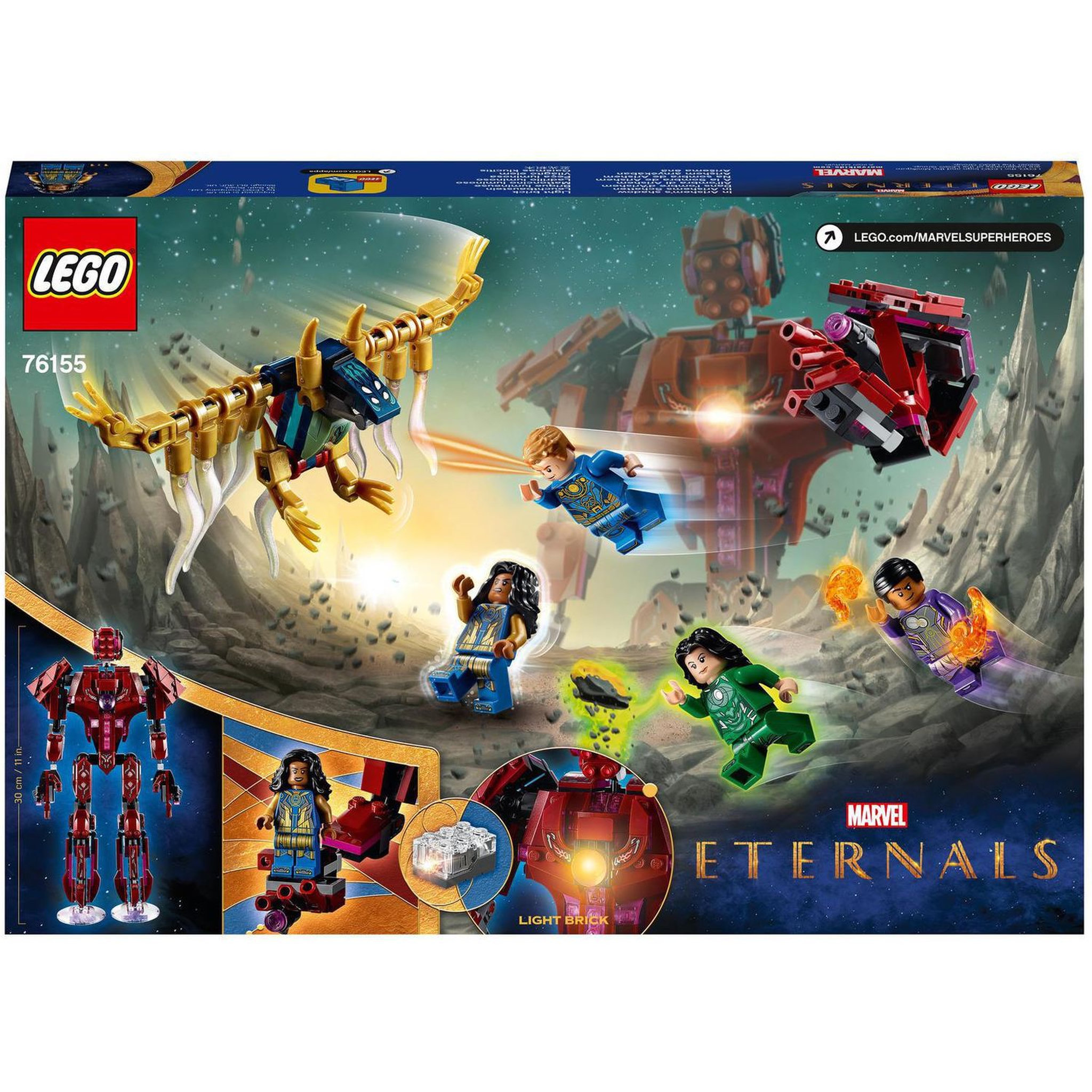 Voir la diapositive 8 : LEGO Super Heroes 76155 Dans l&rsquo;ombre d&rsquo;Arishem
