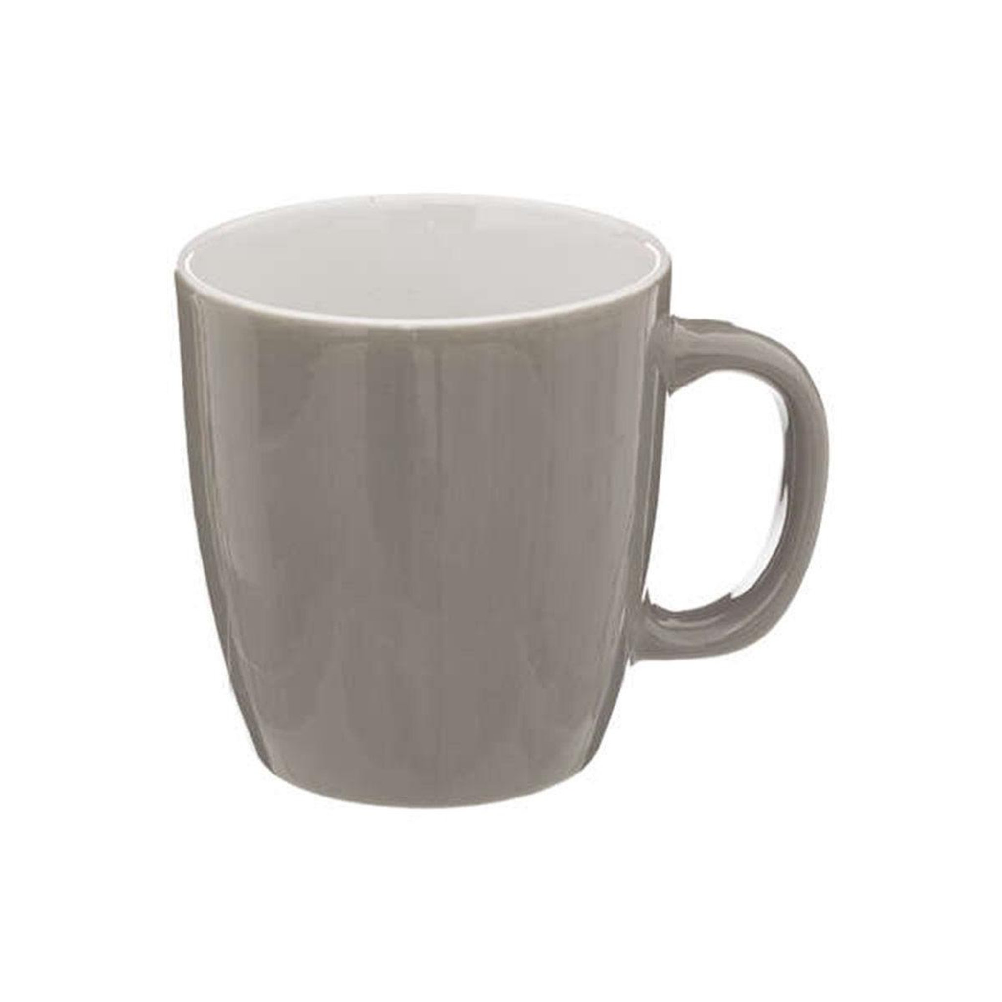 Voir la diapositive 2 : SECRET DE GOURMET Lot de 6 mugs  colorama  18cl gris