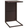 Voir la diapositive 5 : VIDAXL Table en forme de C marron 40x35x60 cm resine tressee