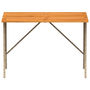 Voir la diapositive 5 : VIDAXL Table de jardin avec dessus en bois d'acacia beige 105x75x72 cm