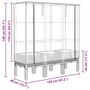 Voir la diapositive 6 : VIDAXL Jardiniere surelevee avec housse aspect rotin 120x40x140 cm